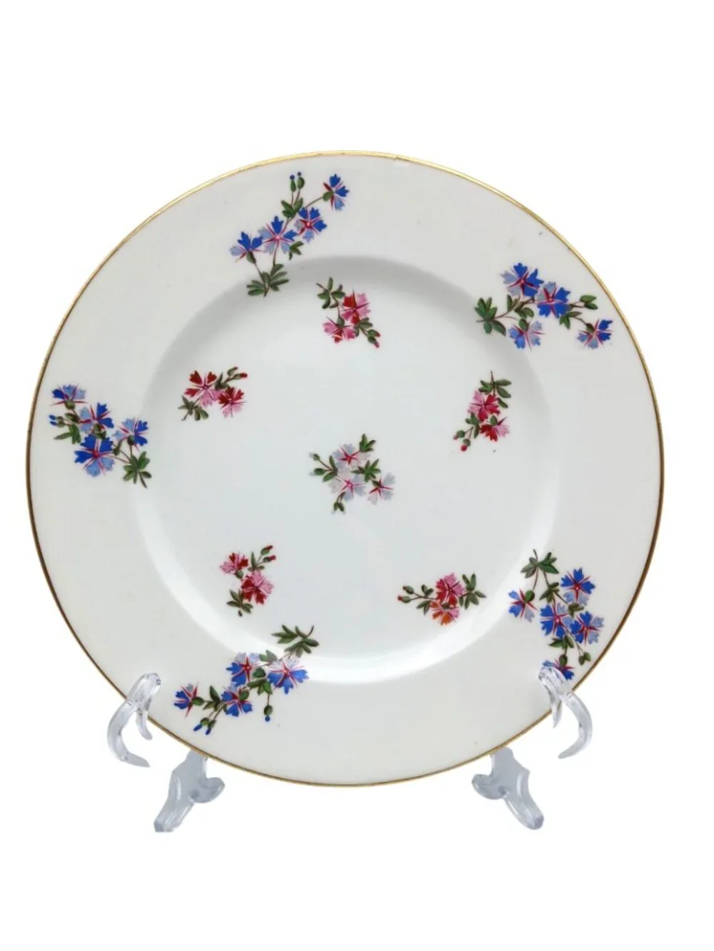 Spode Copeland 4687 Blue Pink Floral  9